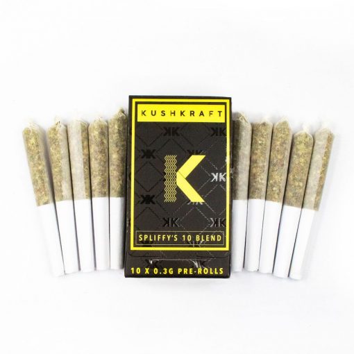 KUSHKRAFT 10 X 0.3G HOUSE BLEND PRE-ROLLS - $28 PER PACK